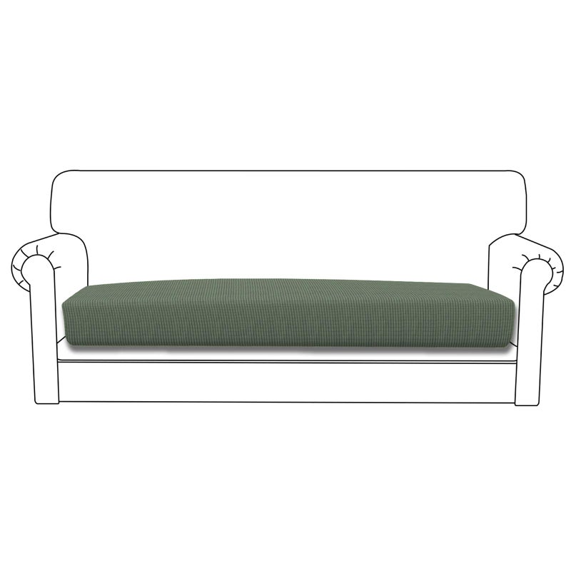 Easy-Going Stretch Cushion Cover Sofa Cushion Furniture Protector Sofa Seat Sofa slipcover Sofa Cover Soft Flexibility with Elastic Bottom(Sofa Cushion Greyish Green)