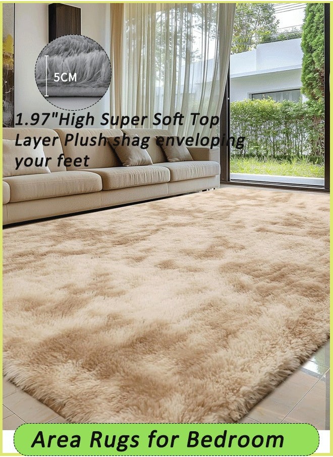 Generic - Modern Indoor Home Living Room Area Rugs Large Fluffy Soft Kids Room Rug Baby Nursery Decor Anti-Skid Floor Carpet for Children Boys Girls Fuzzy Fur Bedroom Rugs 160*200CM - Image 1