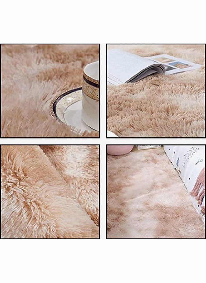 Generic - Modern Indoor Home Living Room Area Rugs Large Fluffy Soft Kids Room Rug Baby Nursery Decor Anti-Skid Floor Carpet for Children Boys Girls Fuzzy Fur Bedroom Rugs 160*200CM - Image 1