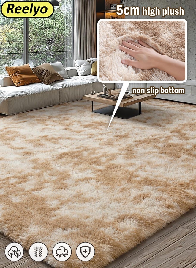 Reelyo Modern Indoor Home Living Room Area Rugs Large Fluffy Soft Kids Room Rug Baby Nursery Decor Anti-Skid Floor Carpet for Children Boys Girls Fuzzy Fur Bedroom Rugs - Image 1
