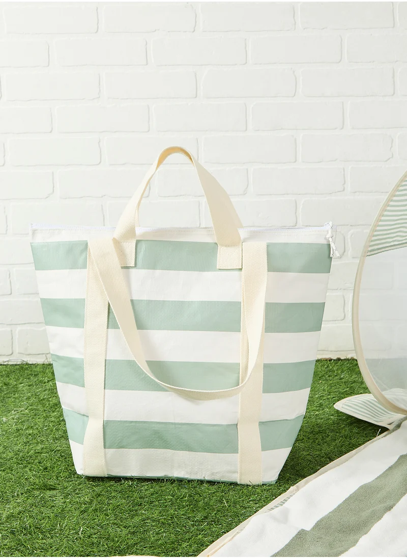 ساني لايف Light Cooler Tote La Palma Sage Stripe