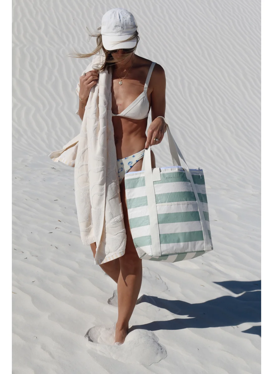 ساني لايف Light Cooler Tote La Palma Sage Stripe