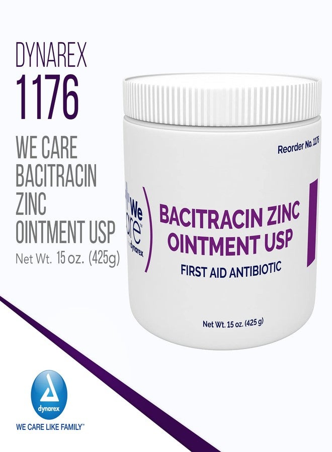 Dynarex Bacitracin Zinc Ointment USP - Wound Healing Treatment for Minor Cuts, Itchy Diaper Rashes and First Degree Burns - 1 Jar - 15 oz. / 425 Grams (Packaging May Vary) - Image 3