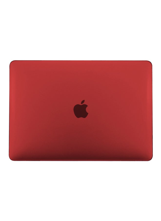 Apple Notebook Protective Case Crystal Frosted Macbook Pro Protective Case Transparent Macbook Air Computer Case-Color:Crystal Plane-wine Red-Applicable Model:11 "(A1465/A1370)