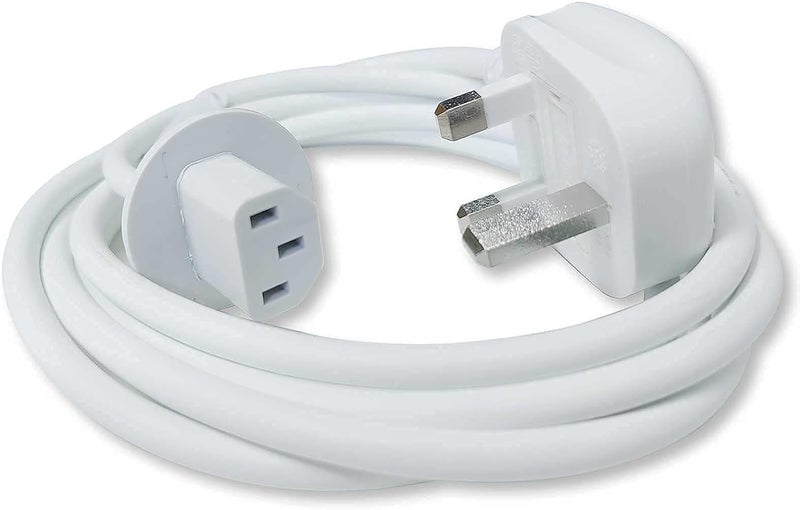 كابل طاقة بمقبس بريطاني متوافق مع Apple iMac 17" 20" 21.5" 24" 27" G5 A1224 A1225 A1311 A1312 A1418 A1419، جزء بديل أصلي بطول 6 أقدام، سلك إمداد طاقة، 2012 حتى أواخر 2019 - Image 1