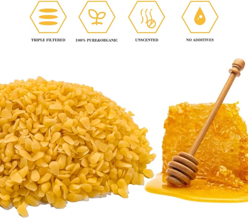 TRINIDa Yellow Beeswax Pellets 10LB, Organic Yellow Beeswax, Beeswax for Candle Making, Body, Skin Care DIY, Lip Balm and Soap Making Supplies - Image 2