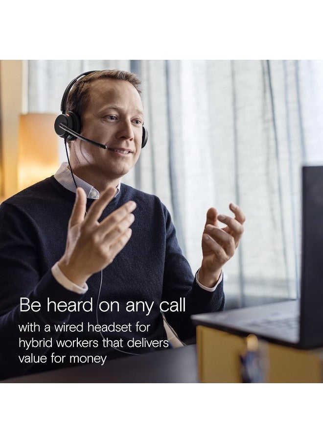 EPOS - EPOS Impact 460 - Double-Sided On-Ear Headset with Microphone Dual, Noise Filtering, USB C/USB A Port, Home Office, Plug and Play, Zoom, UC Compatibility - Black - Image 1