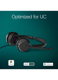 EPOS EPOS Impact 460 - Double-Sided On-Ear Headset with Microphone Dual, Noise Filtering, USB C/USB A Port, Home Office, Plug and Play, Zoom, UC Compatibility - Black  - Image 4