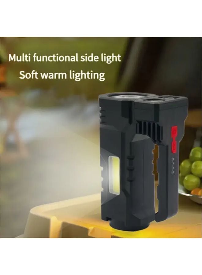 Ca Black LED Flashlight USB C Fast Charging Digital Power Display Tactical - Image 2