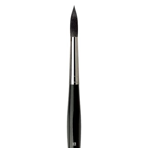 da Vinci Watercolor Series 5598 Casaneo Paint Brush, Round New Wave Synthetics, Size 12 - Image 3