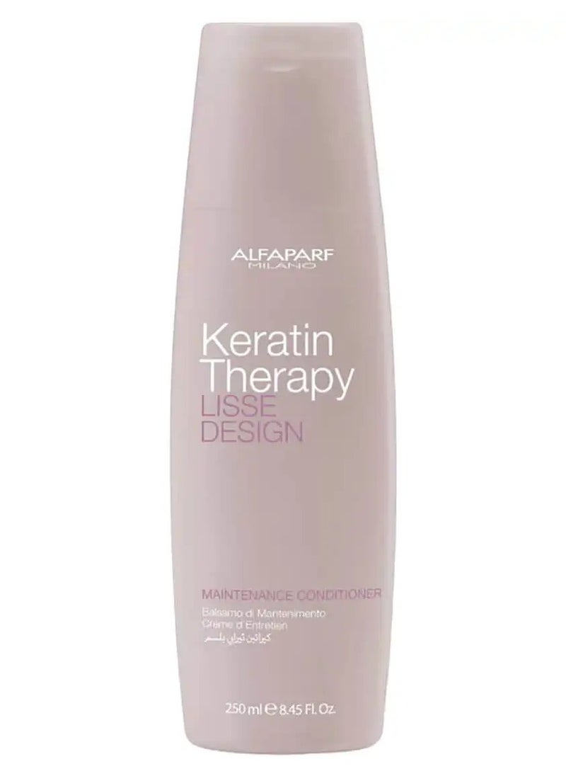 ALFAPARF MILANO Keratin Therapy Lisse Design Maintenance Conditioner 250 ML  - Image 1