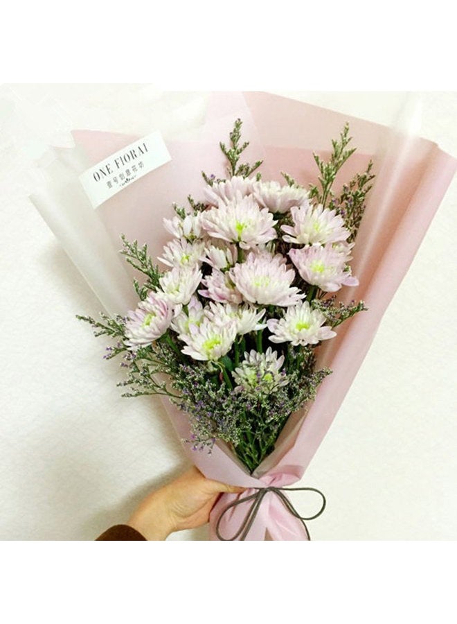 BBJ WRAPS Korean Style Flower Wrapping Paper Floral Bouquet Gift Packaging Supplies Multi Colors 20 Counts (Water blue) - Image 4