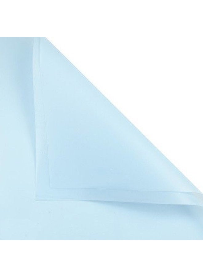 BBJ WRAPS Korean Style Flower Wrapping Paper Floral Bouquet Gift Packaging Supplies Multi Colors 20 Counts (Water blue) - Image 1