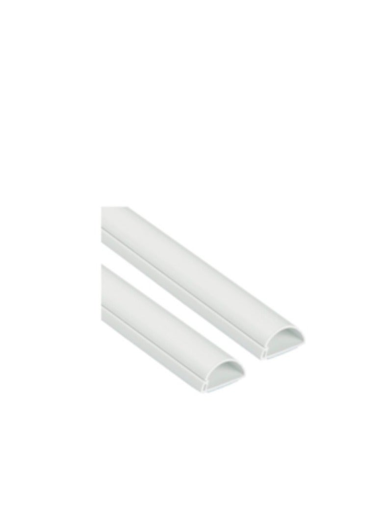KNP KNP PVC Floor Trunking is Designed for Efficient Cable Management and Protection with a Compact Size of 14mm in Width and 48mm in Height.  - Image 2