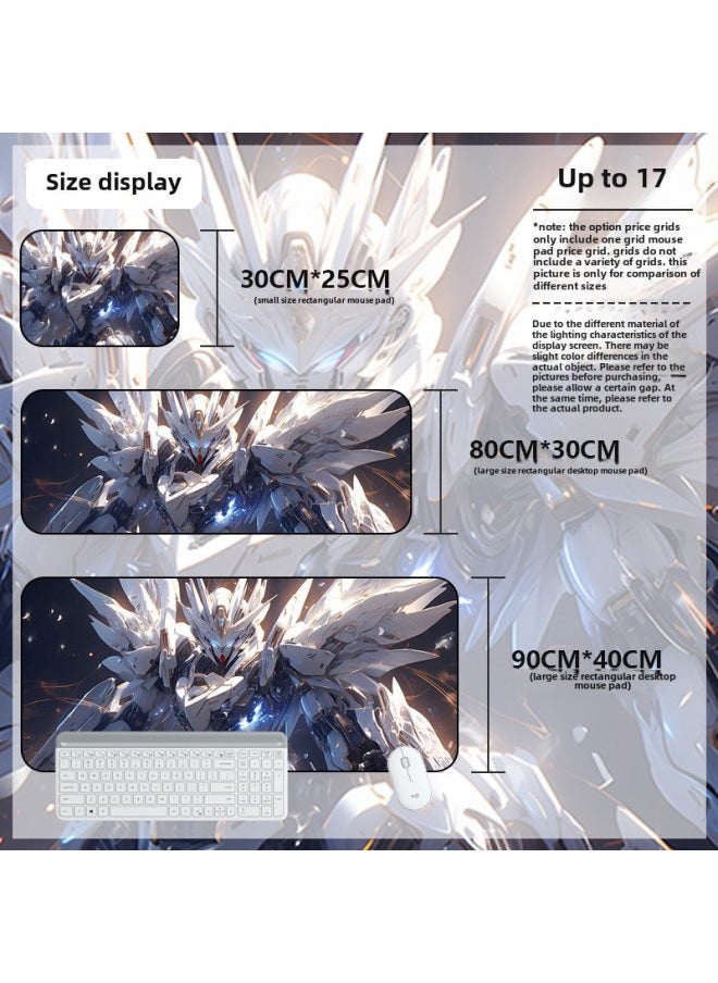 Generic - Mouse Pad Oversized Gundam Computer Keyboard Pad Cartoon Game Mouse Pad Boys E-sports Computer Thickened Desk Pad-Color:800*300*4mm-Pattern:Up To 17 - Image 1