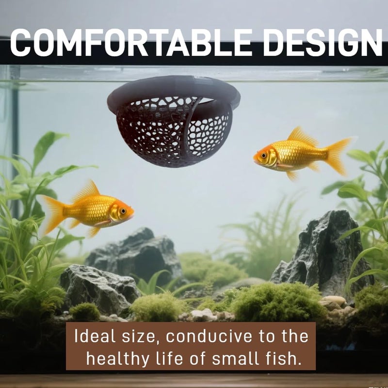 Laoha 2 PCS Floating Betta Hammock & Shrimp Shelter â€“ 3D Printed Aquarium Decor with Feeding Ring, Safe Resting Spot for Betta Fish, Shrimp and Small Fish - Image 5