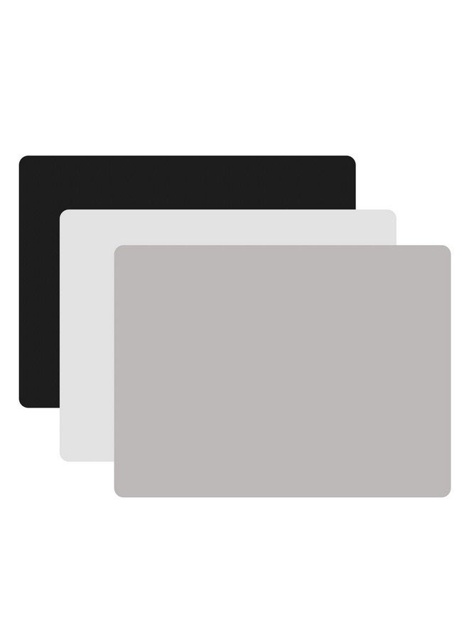 TDHDIKE 3 Pack Silicone Mat Large Silicone Sheets For Crafts Liquid Resin Jewelry Casting Molds Mat Silicone Placemat 15.7” X 11.8” (Black & Gray & Beige)  - Image 2