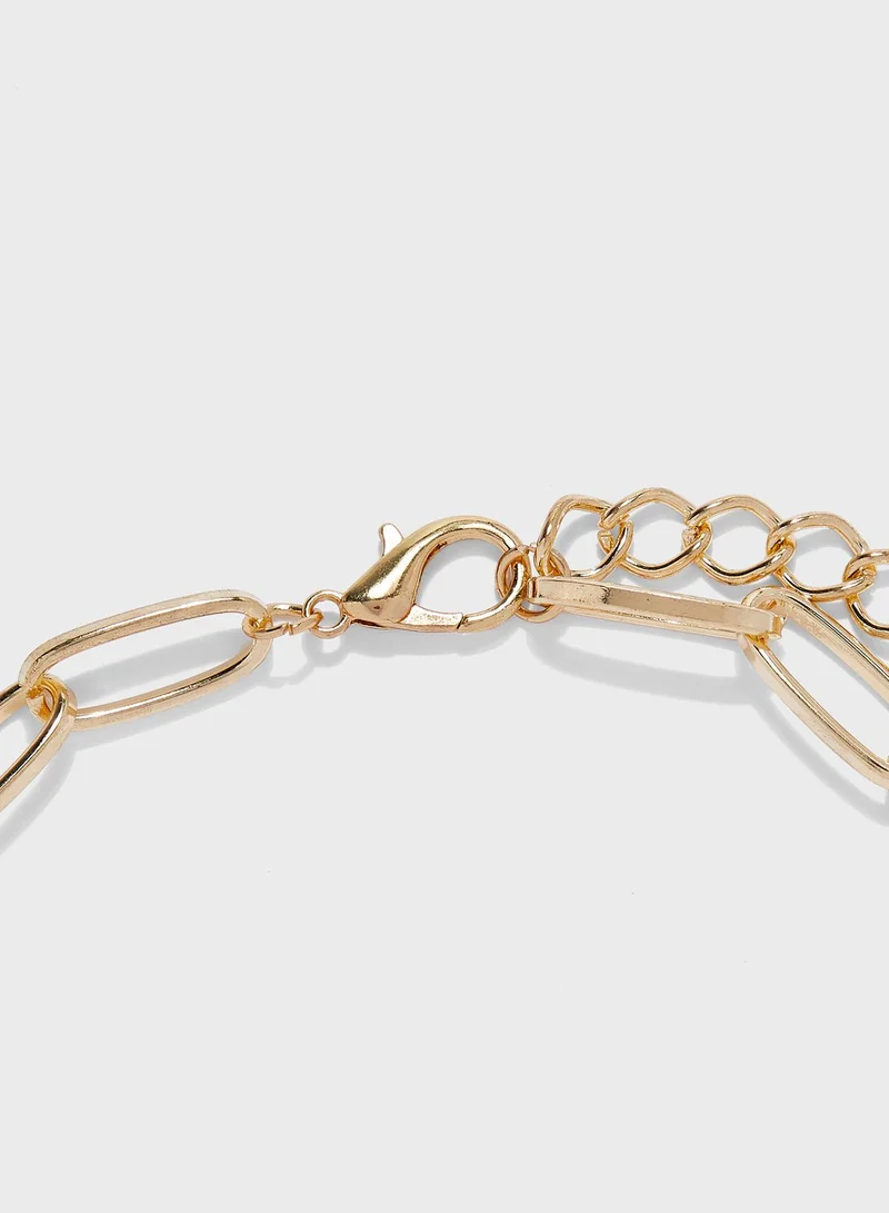 Ginger Large Chain Carabiner Necklace