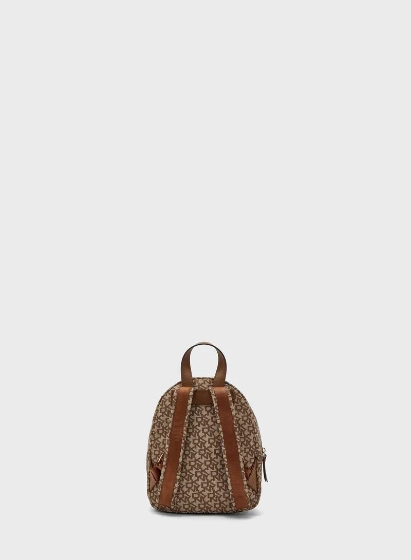 DKNY Casey Front Zip Detail Backpack