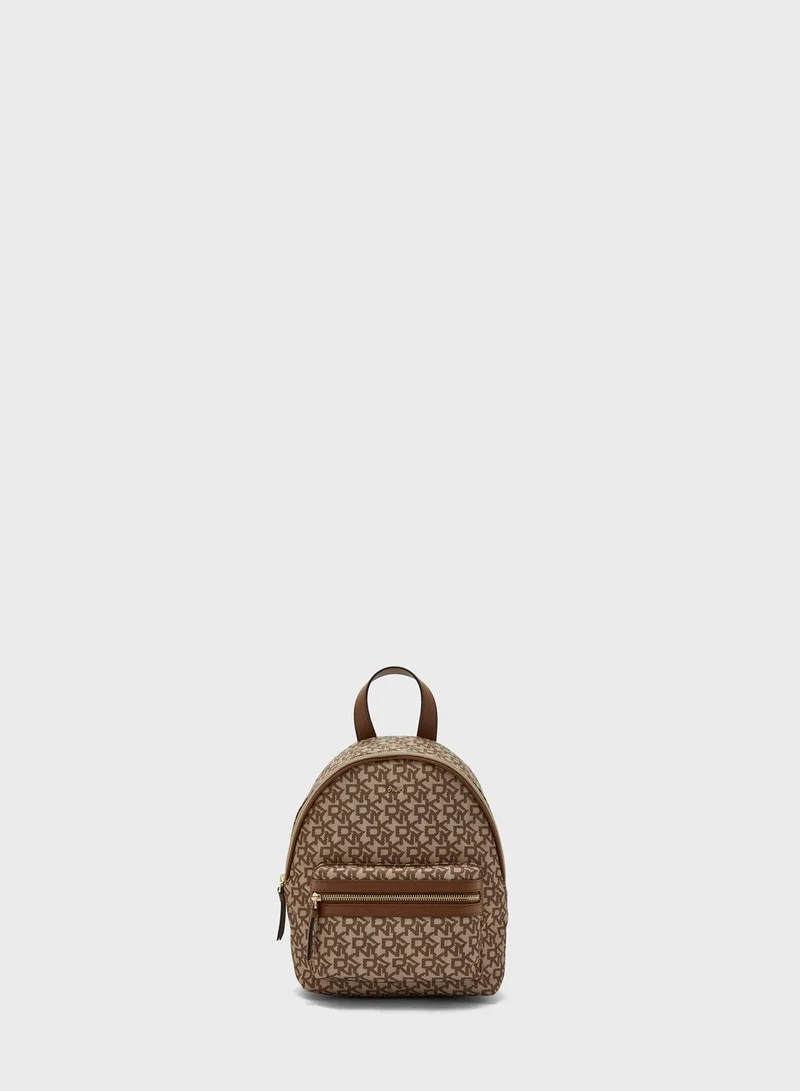 DKNY Casey Front Zip Detail Backpack