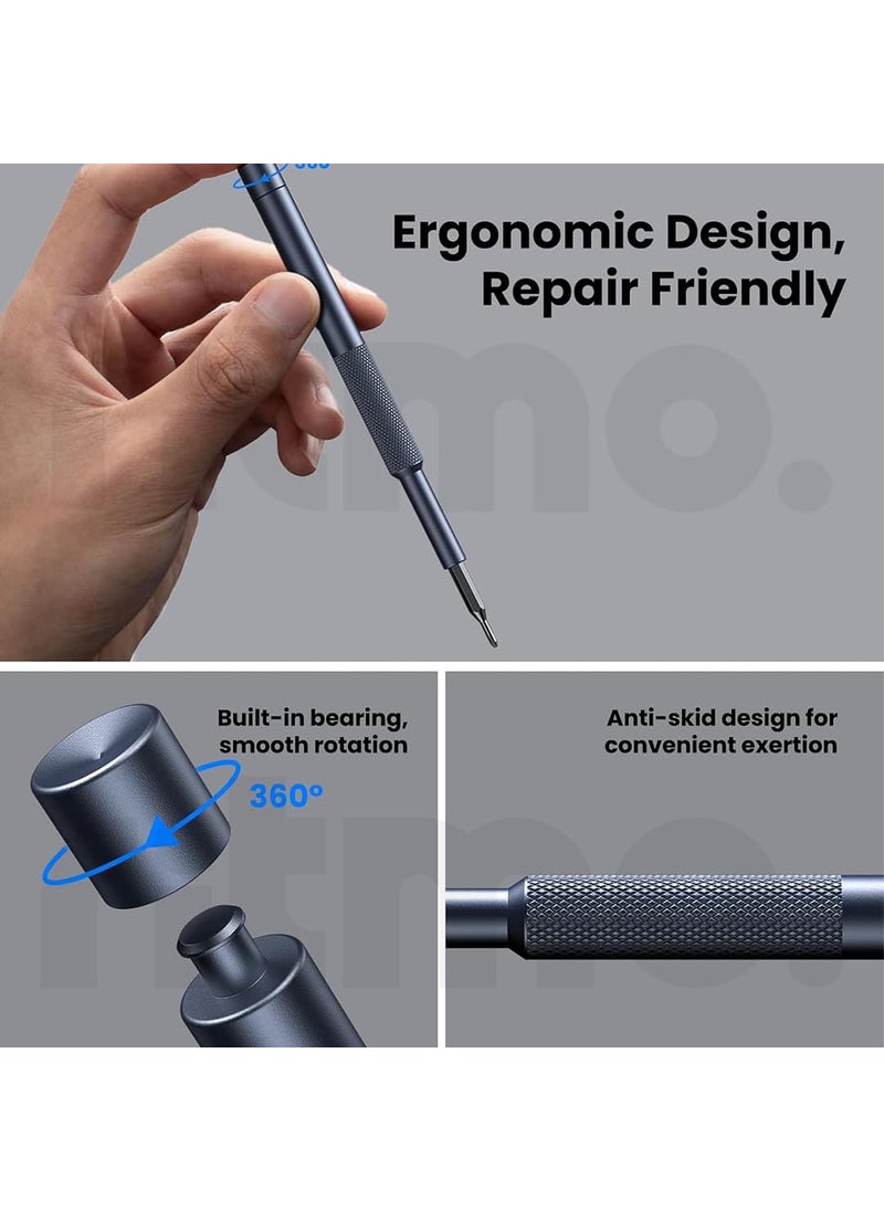 Ritmo - Ritmo Precision Screwdriver Set Magnetic Repair Tool Kit with 24 Bits and Case for CellphoneNintendo SwitchWatchLaptopCameraTabletElectronic - Image 1