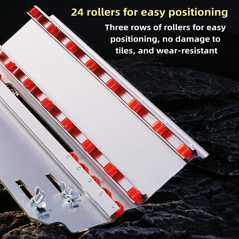 Golden Thickened Tile Chamfering Tool with 24 Roller Wheels Cuts 43 45 Scalloped Beveled Tile Corners Multi Functional Manual Chamferer - Image 4