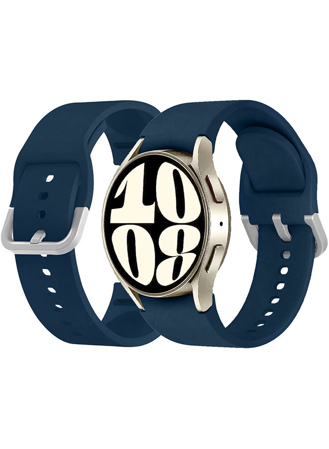 CATANES Samsung Galaxy Watch 6/6 Classic 20mm Silicone Band Flexible and Durable Replacement Sport Strap Blue - Image 1