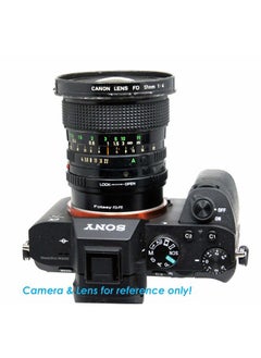 Fotasy Cannon FD Lens to E Mount Adapter, FD E Mount, FD Lens to E, Compatible with Sony Mirrorless a7 a7R a7s II III IV a9 a7c Alpha 1 a6600 a6500 a6400 a6300 a6100 a6000 a5100 a5000 a3500 ZV-E10  - Image 4