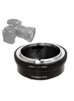 Fotasy Cannon FD Lens to E Mount Adapter, FD E Mount, FD Lens to E, Compatible with Sony Mirrorless a7 a7R a7s II III IV a9 a7c Alpha 1 a6600 a6500 a6400 a6300 a6100 a6000 a5100 a5000 a3500 ZV-E10  - Image 1