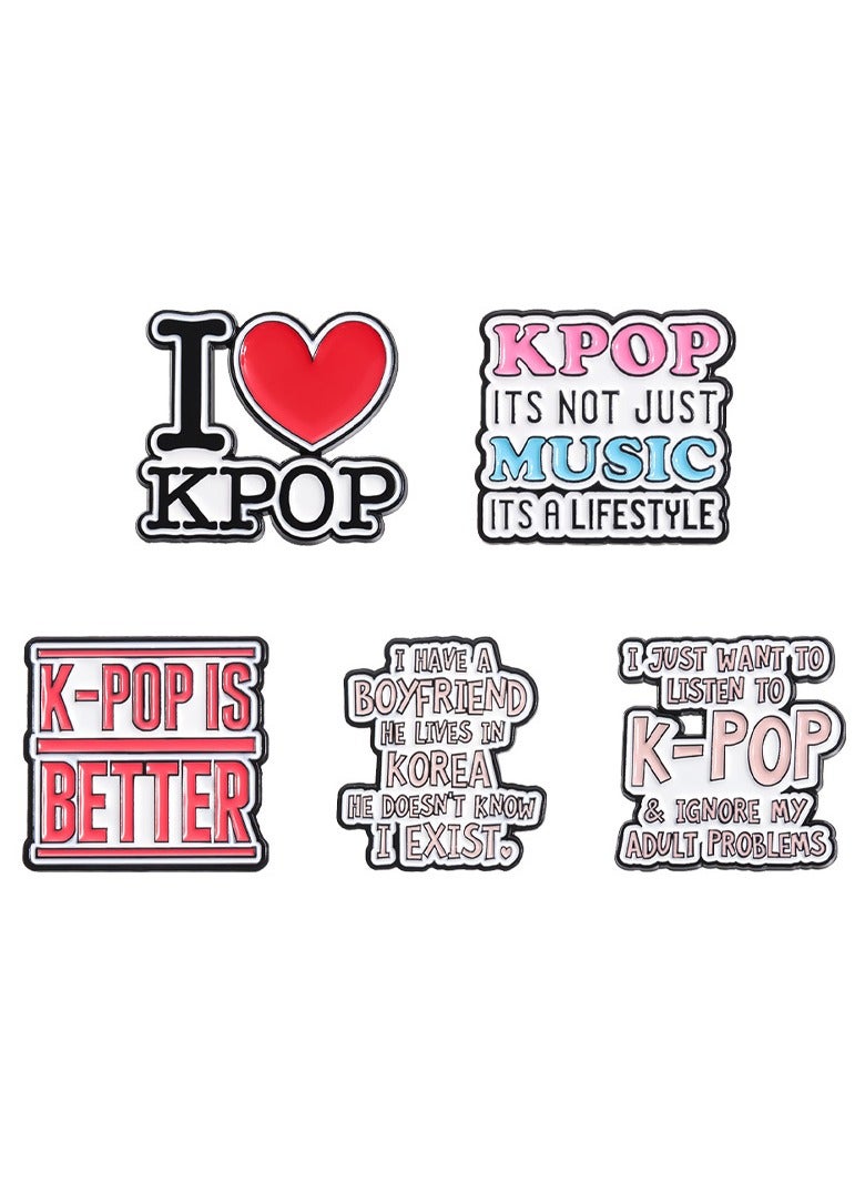 إعادة الصياغة 5 قطع من دبابيس/دبابيس/شارات مينا على شكل مينا K-Pop للسترات وحقائب الظهر والحقائب والقبعات ولوحات الدبابيس | دبابيس مضحكة لعشاق الكيبوب - Image 1