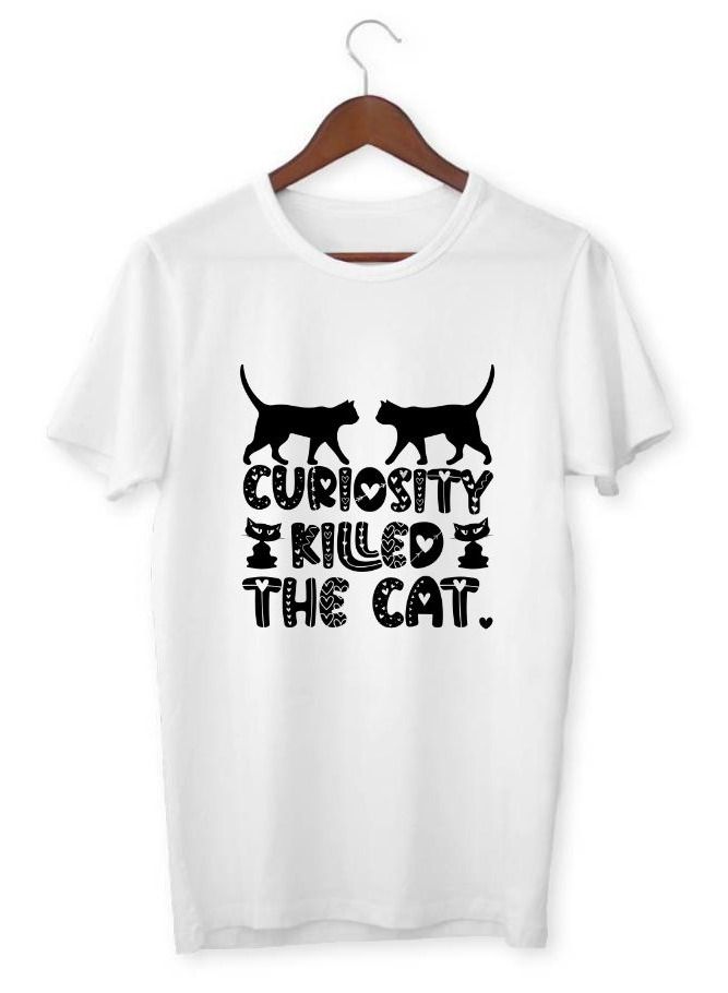LOUD UNIVERSE Men's Printed T-Shirt Curiosity Killed The Cat 2