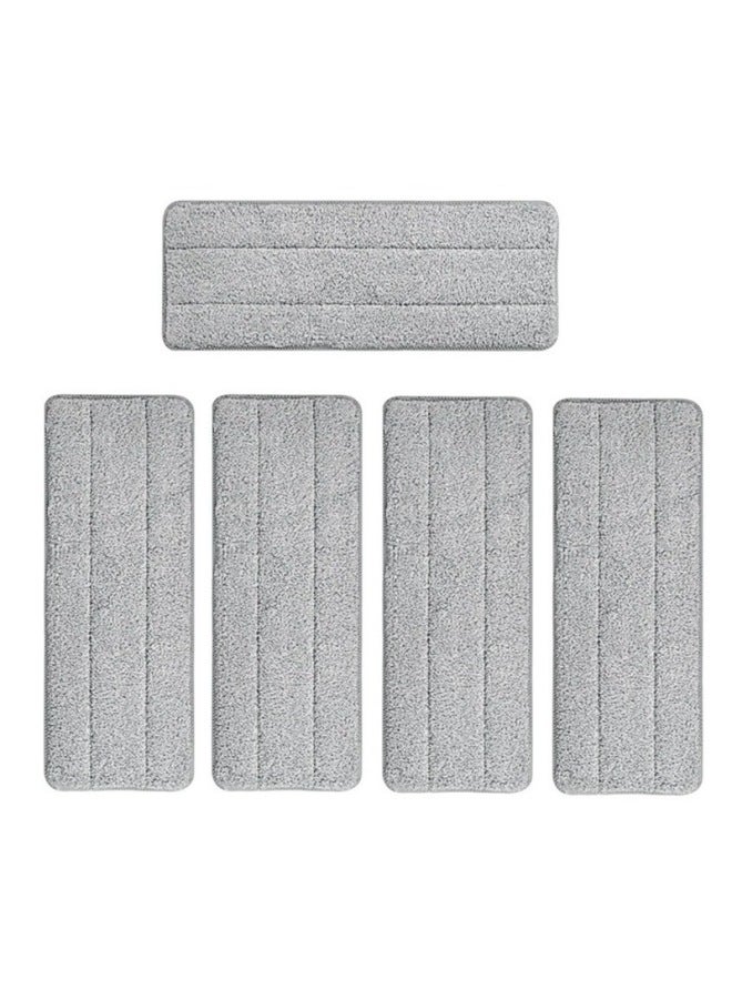 Thickened Scratch Mop Cloth, Hand-washable Wiper Flat Mop Replacement Head Accessories, Household Adhesive Cleaning Cloth-Color:33*12cm (bilateral Sleeves) 5 Packs, 2 Copies, 12 Pieces In Total  - Image 1