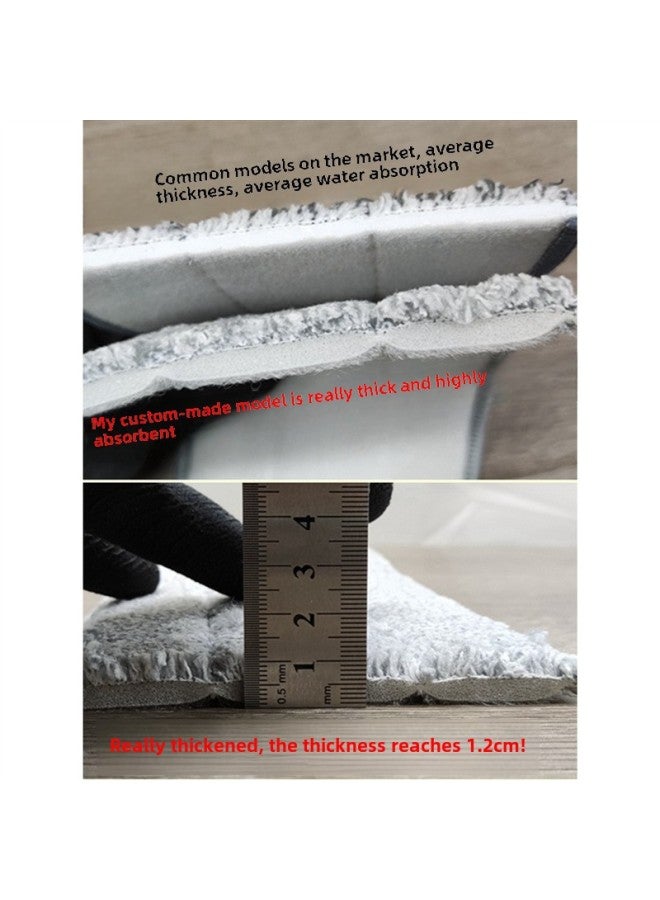 Thickened Scratch Mop Cloth, Hand-washable Wiper Flat Mop Replacement Head Accessories, Household Adhesive Cleaning Cloth-Color:33*12cm (bilateral Sleeves) 5 Packs, 2 Copies, 12 Pieces In Total  - Image 4