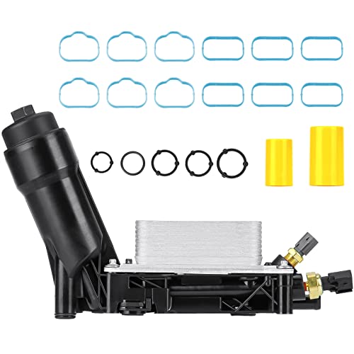 Autsurles Engine Oil Filter Housing with Oil Cooler For 2014-2017 Ram ProMaster 1500 2500 3500 3.6L,For 2011-2014 Dodge,For 2014-2016 Chrysler,For 2014-2015 Ram,For Jeep Wrangler Grand Cherokee,for 5184294AE - Image 1