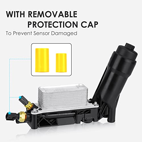 Autsurles Engine Oil Filter Housing with Oil Cooler For 2014-2017 Ram ProMaster 1500 2500 3500 3.6L,For 2011-2014 Dodge,For 2014-2016 Chrysler,For 2014-2015 Ram,For Jeep Wrangler Grand Cherokee,for 5184294AE - Image 4