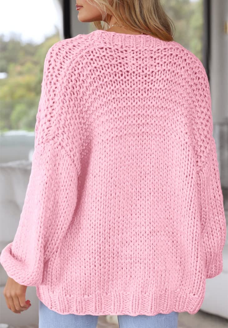 XuBa Women 2025 Cardigans Lightweight Casual Knit Long Sleeve Soft Pocketed Comfortable Cardigan Sweaters - Image 4