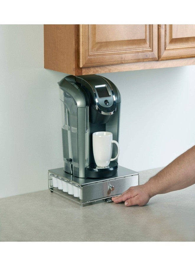 Nifty Solutions Nifty Coffee Pod Drawer - Stainless-Steel, Compatible with K-Cups, 36 Pod Pack Holder, Rolling Drawer, Under Coffee Pot Storage Sliding Drawer, Home Kitchen Counter Organizer - Image 5