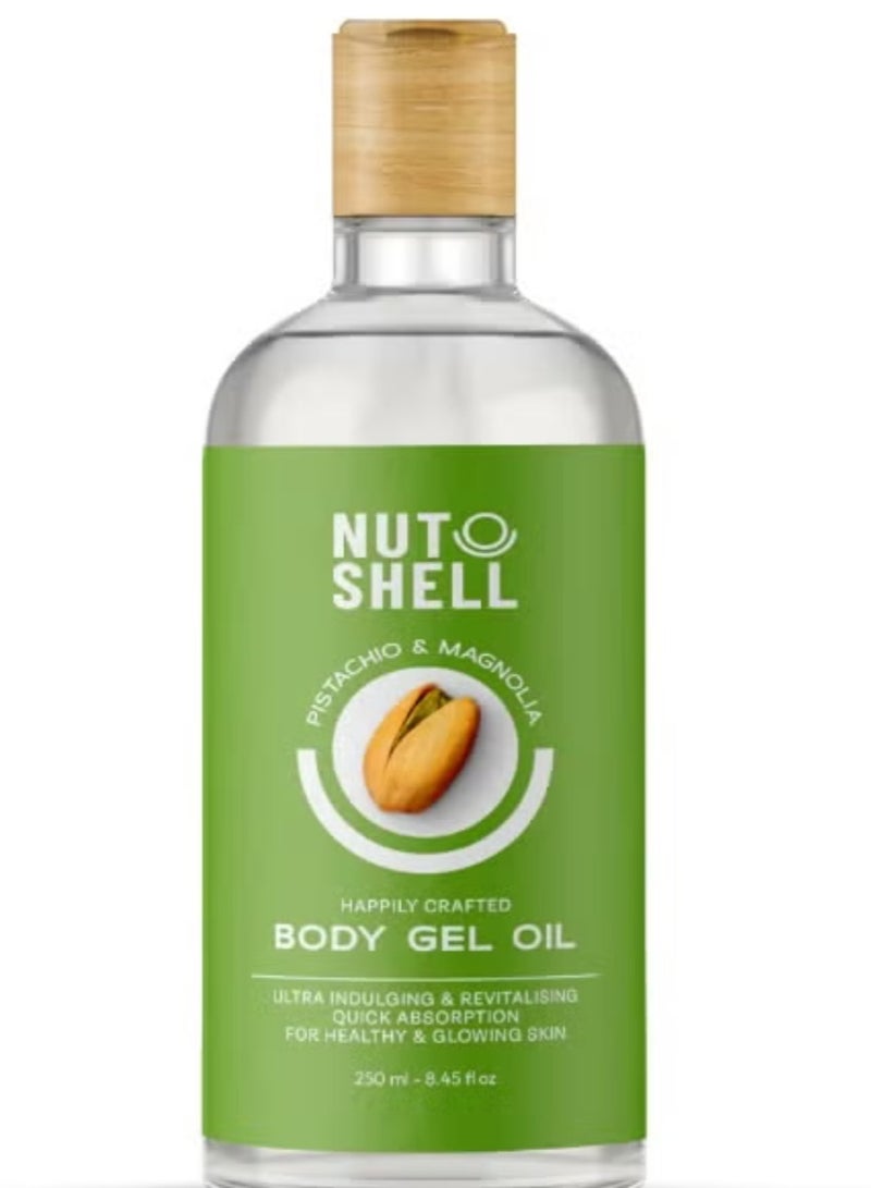Nutshell Pistachio & Magnolia Body Gel Oil-250 Ml