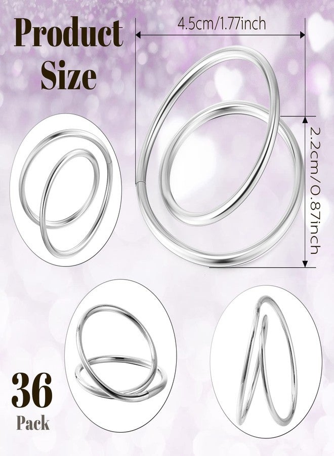 Inbagi 36 Pcs Metal Spiral Napkin Rings Buckles Simple Alloy Rings Serviette Napkin Holders for Cloth Napkins Dinner Ring Holder for Weddings Reception Dinner Party Buffet Table Decor - Image 2