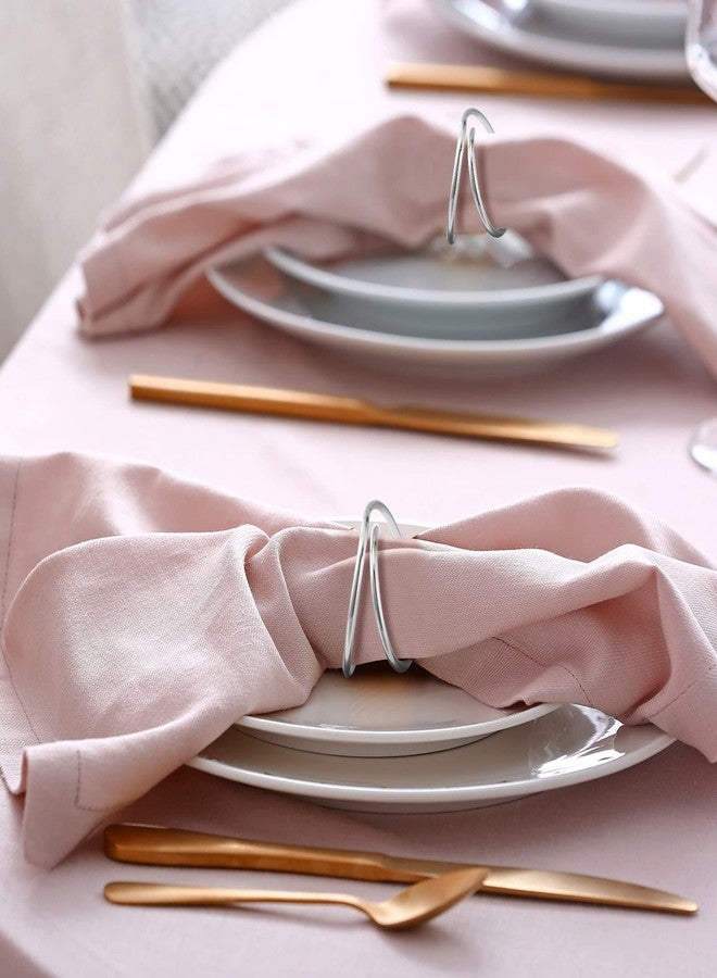 Inbagi 36 Pcs Metal Spiral Napkin Rings Buckles Simple Alloy Rings Serviette Napkin Holders for Cloth Napkins Dinner Ring Holder for Weddings Reception Dinner Party Buffet Table Decor - Image 5