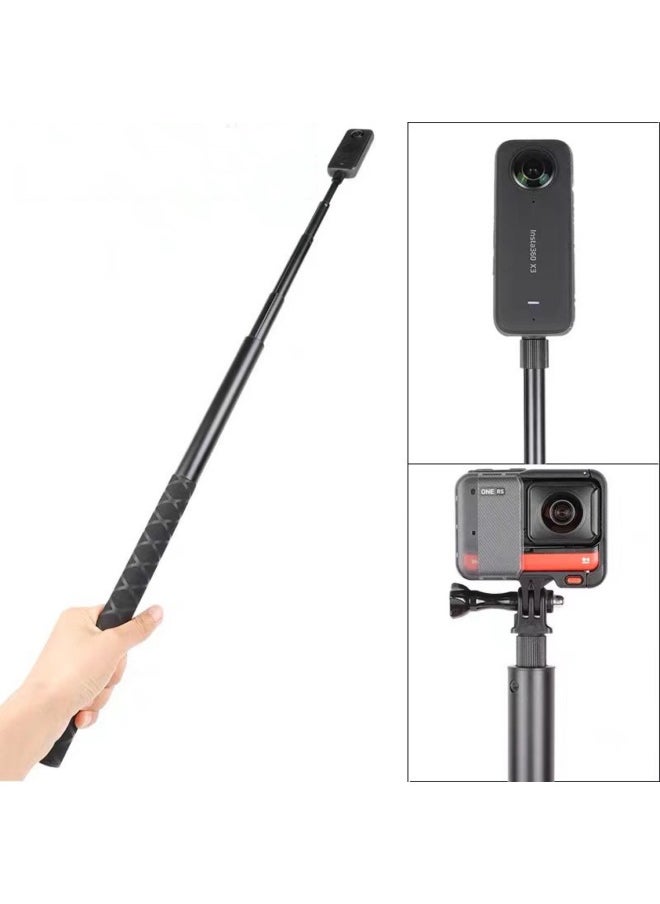 General - 3 M Selfie Stick Panoramic Motion Telescopic Extension Rod For 360X3 Camera Gopro Extension Rod-Color:1.2m Straight Pull Style - Image 1
