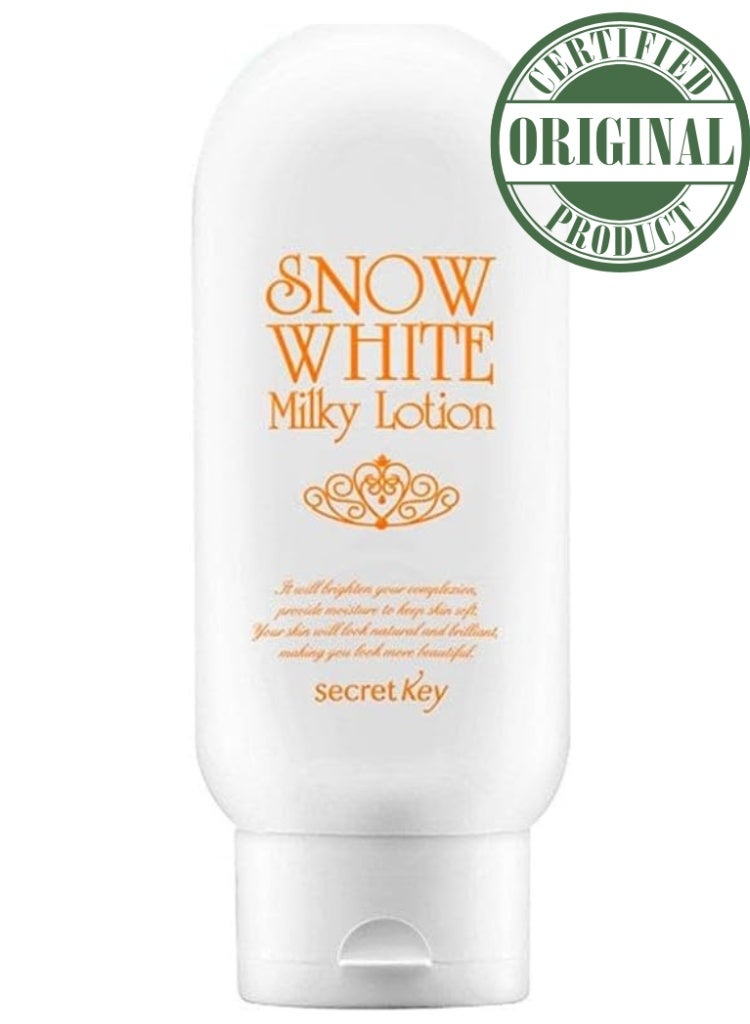 Secret Key Snow White Milky Lotion – Brightening & Hydrating Body and Face Lotion, 120ml – Lightweight, Non-Greasy, and Even Skin Tone - Image 1