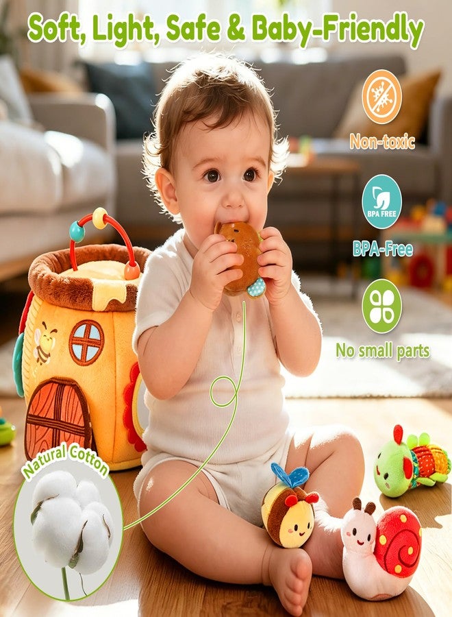 TOHIBEE Baby Toys 6-12 Months, Surprise Honey Pot with 6 Stuffed Animal Sensory Toy - Image 5