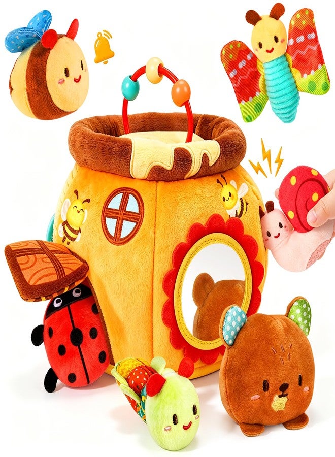 TOHIBEE Baby Toys 6-12 Months, Surprise Honey Pot with 6 Stuffed Animal Sensory Toy - Image 1