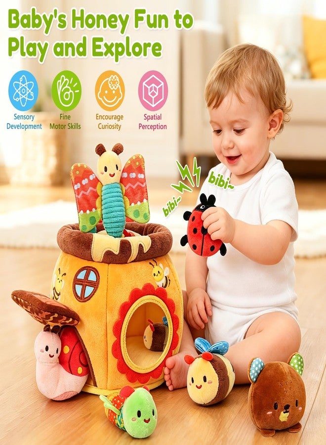 TOHIBEE Baby Toys 6-12 Months, Surprise Honey Pot with 6 Stuffed Animal Sensory Toy - Image 2