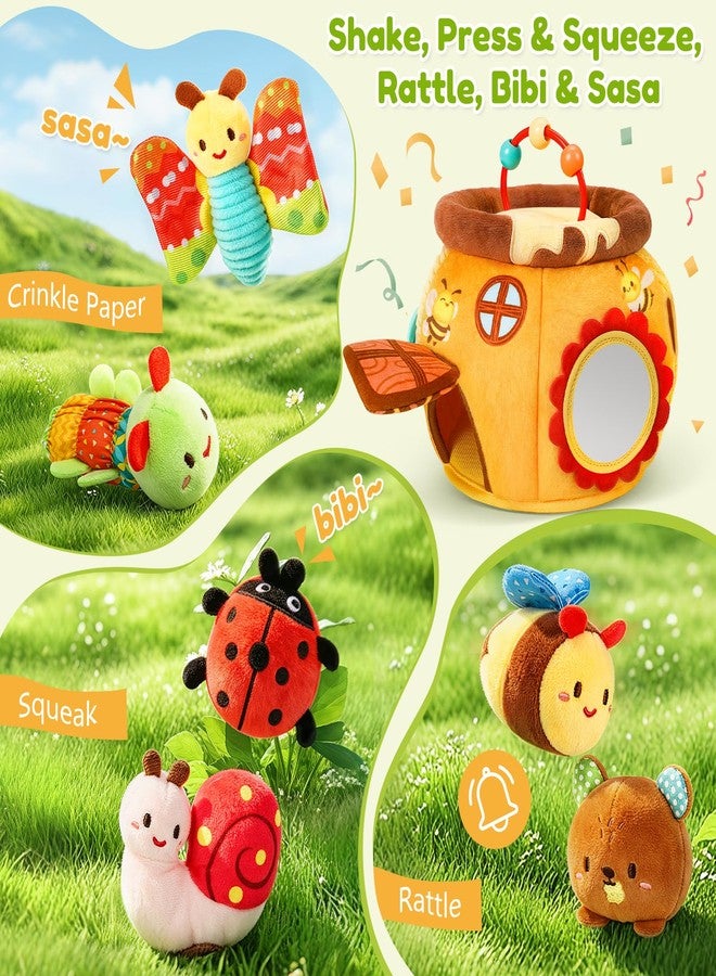 TOHIBEE Baby Toys 6-12 Months, Surprise Honey Pot with 6 Stuffed Animal Sensory Toy - Image 3