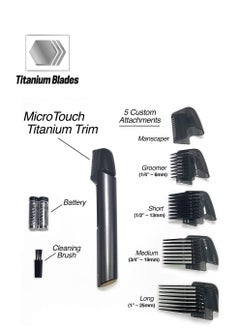 MicroTouch Titanium TRIM Lighted Hair Cutting Tool