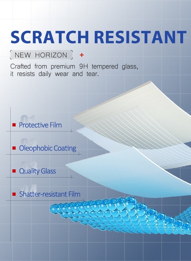 وايكيل قطعتان من واقي الشاشة لجهاز iPad A16 الجيل الحادي عشر (11 بوصة) 2025 / iPad الجيل العاشر (10.9 بوصة) 2022 - طبقة حماية من الزجاج المقسى لأجهزة iPad A3354، A3355، A3356، A2696، A2757، A2777 مع واقي عدسة كاميرا واحد. - Image 3