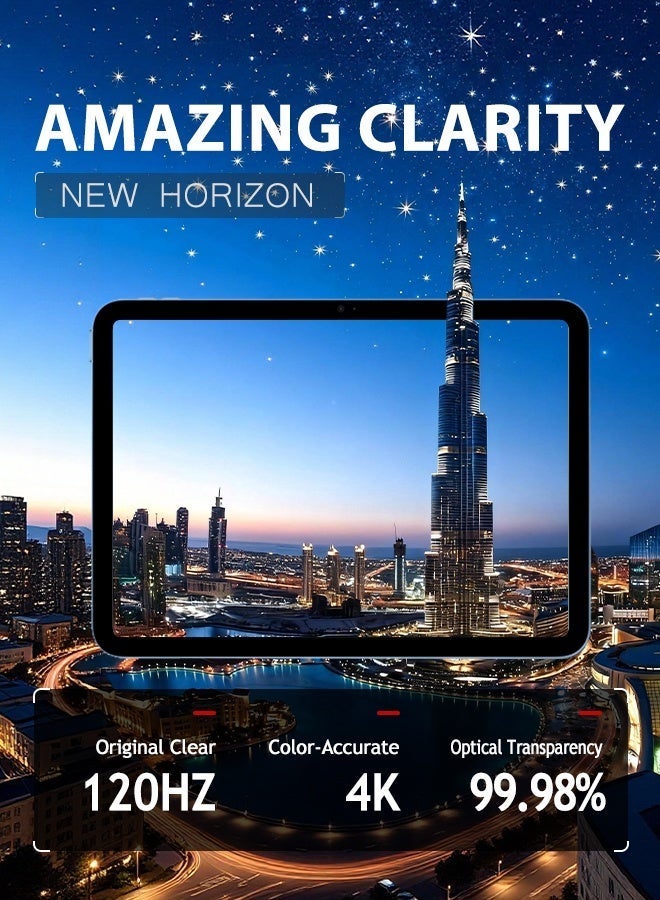 2PCS Screen Protector for iPad A16 11th Gen (11-inch) 2025 / iPad 10th Gen (10.9-inch) 2022 – Tempered Glass Film for iPad A3354, A3355, A3356, A2696, A2757, A2777 with 1 Camera Lens Protector - Image 2