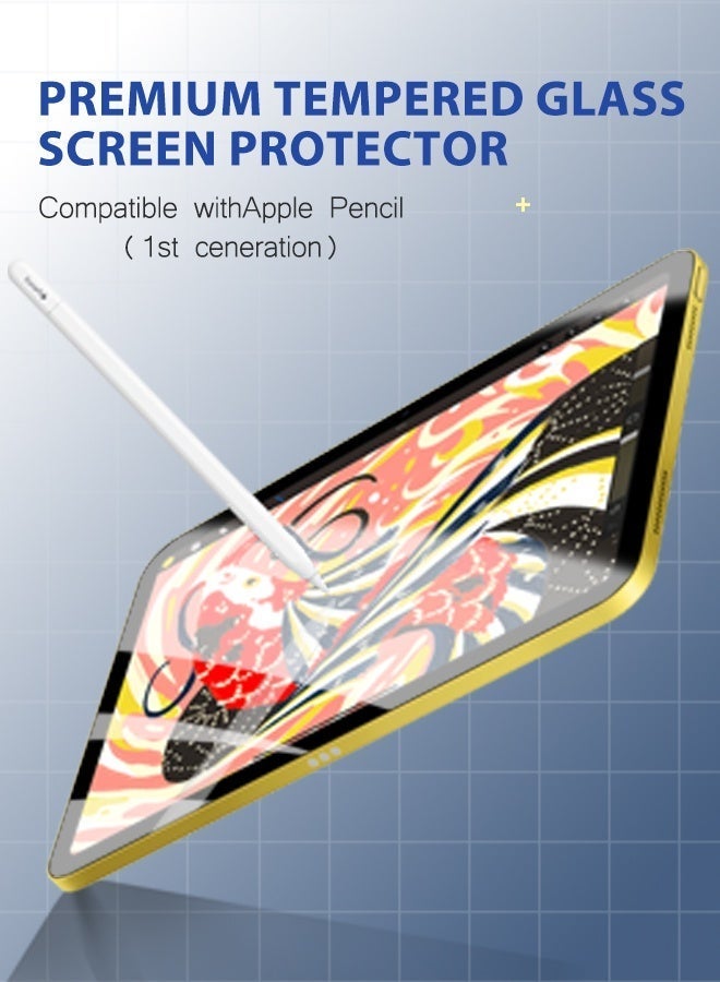 2PCS Screen Protector for iPad A16 11th Gen (11-inch) 2025 / iPad 10th Gen (10.9-inch) 2022 – Tempered Glass Film for iPad A3354, A3355, A3356, A2696, A2757, A2777 with 1 Camera Lens Protector - Image 4